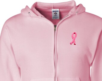 pink ribbon hoodie