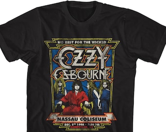 Ozzy Osbourne Nassau Coliseum Black Shirts