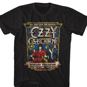 Ozzy Osbourne Nassau Coliseum Black Shirts
