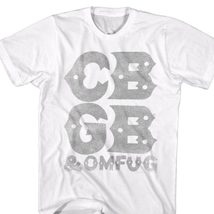 CBGB & OMFUG Logo White Shirts