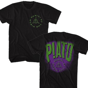 Panic At The Disco Front and Back Black Shirts