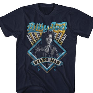 Billy Joel Men's T-shirt Vintage Piano Man Album Graphic Tee