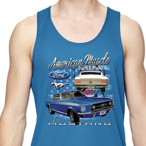 Men&#39;s Ford American Muscle 1967 Mustang Moisture Wicking Tank Top 21278D1-703