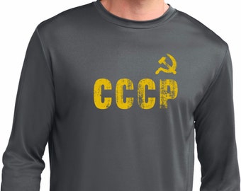 CCCP Insignia Men's Moisture Wicking Long Sleeve T-Shirt-INSIGNIA-ST350LS