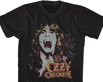 Ozzy Osbourne Vampire Logo Black Shirts