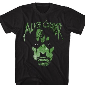 Alice Cooper Green Face Black Shirts