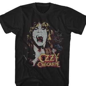 Ozzy Osbourne Vampire Logo Black Shirts