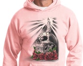 Day of the Dead Candle Skull Hoodie 19410HL2-PC90H