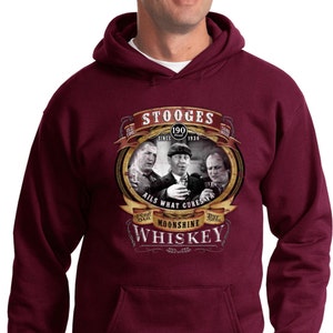 The Three Stooges Moonshine Whiskey Hoodie 18667D2-PC90H