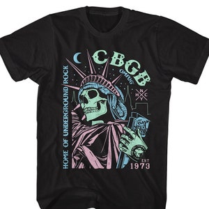 CBGB Night Life Logo Black Shirts