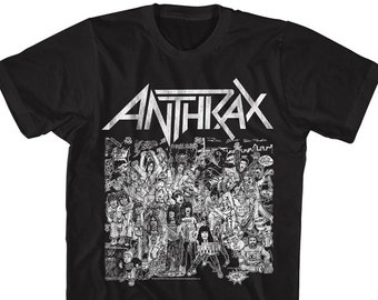 Vintage 1987 Anthrax Mosh It up Tour Band Ringer T-shirt / Single
