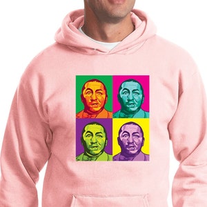 The Three Stooges Curly Squared Adult Unisex Hoodie 26284NBT2-PC90H