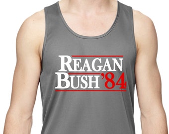 Men's Reagan Bush 1984 Moisture Wicking Tank Top REAGAN84-703