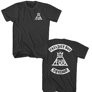 Fall Out Boy Chicago Logo Black Shirts