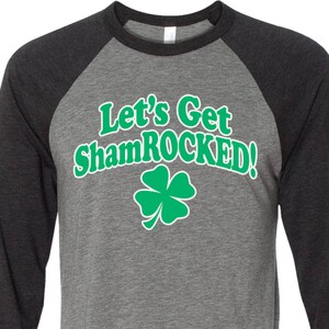 St. Patricks Day lassen Sie uns Kleeblatt Raglan Shirt XIT-13541-3200
