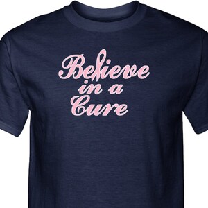 Bröstcancermedvetenhet Tro på ett botemedel Vuxen Unisex T-shirt 19099E4-PC61T