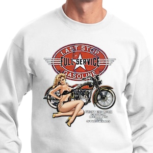 Biker Full Service Gas Sweatshirt A2298D-PC90