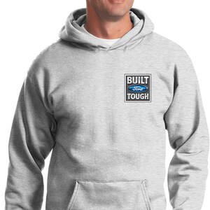Built Ford Tough Pocket Print Hoodie 10828HD2-PC90H