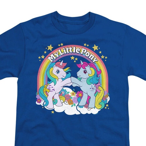 My Little Pony Under the Rainbow Kid's Pink T-shirts - Etsy