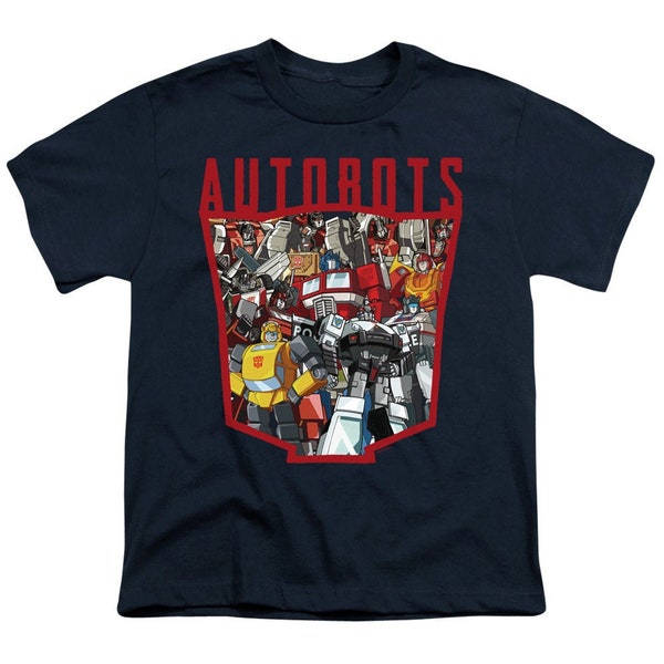 Transformers Autobots Collage Kid's Navy T-Shirts