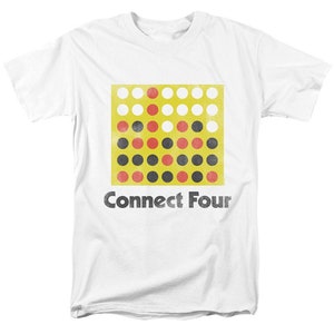 Connect Four Vintage Logo White Shirts