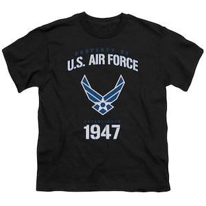 Property Of U.S. Air Force 1947 Kid&#39;s Black T-Shirts