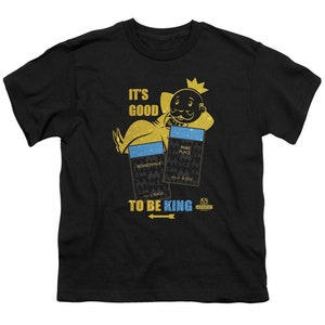 Monopoly 85th Anniversary It&#39;s Good To Be King Kid&#39;s Black T-Shirts