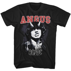 AC/DC Angus Devil Horns Black Shirts