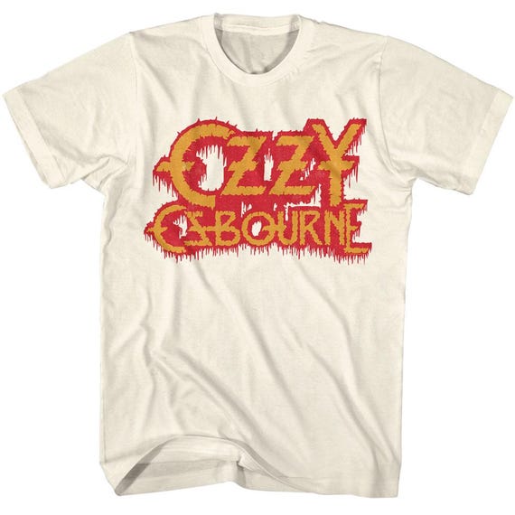 Ozzy Osbourne Bleeding Logo Cream Shirt - Etsy
