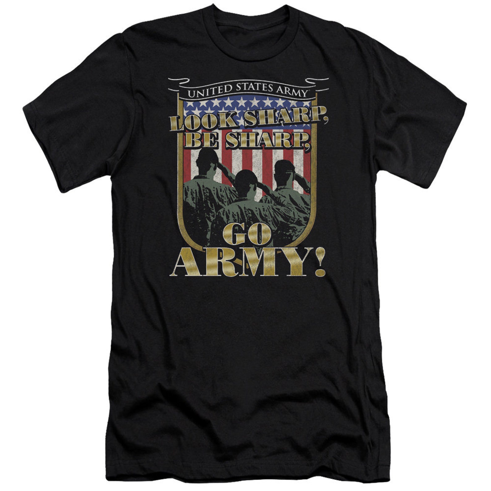 U.S. Army Look Sharp Be Sharp Go Army Black Shirts - Etsy