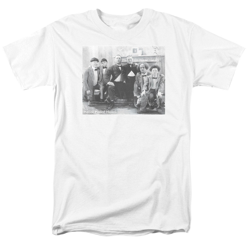 Three stooges hello hello hello white shirts etsy
