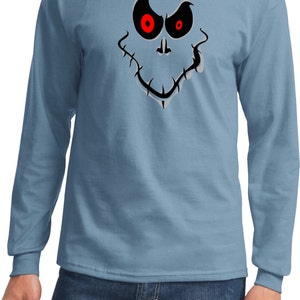 Herren Halloween Shirt Ghost Face Langarm T-Shirt T-Shirt GHOSTFACE-PC61LS