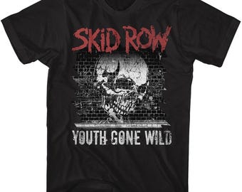 Skid Row on Tour Youth Gone Wild Concert T 80's Double Sided Rare