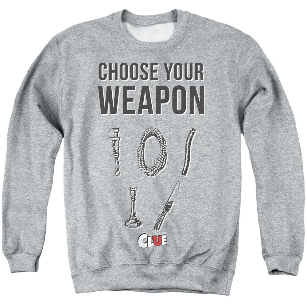 Clue Choose Your Weapon Athletic Heather Shirts Etsy