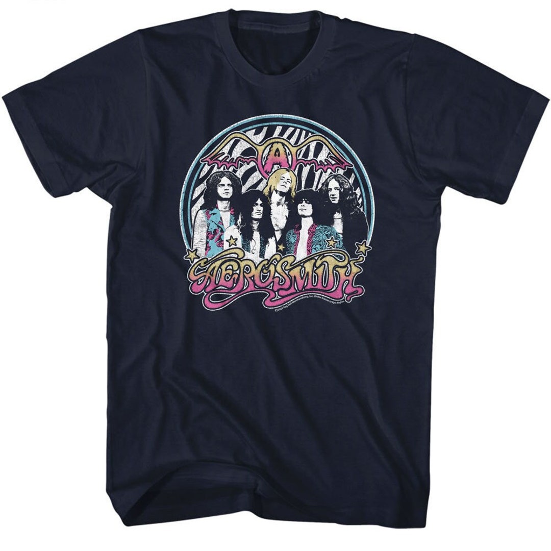 Aerosmith Shirt, Vintage Rock Band Tee, Classic Rock Graphic T