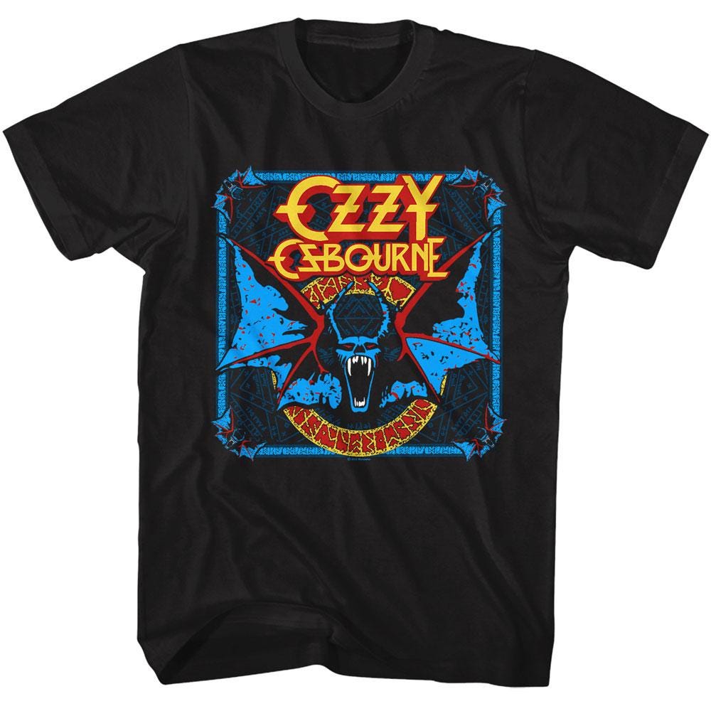 Ozzy Osbourne Demon Bat Logo Black Shirts