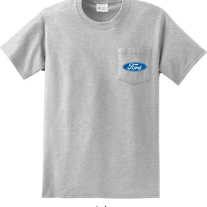 Men&#39;s Ford Shirt Ford Oval Pocket Print Pocket Tee T-Shirt 18147E9-PC61P