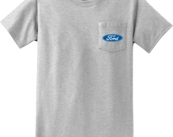 Chaqueta Ford para hombre Ford bolsillo ovalado estampado bolsillo camiseta camiseta 18147E9-PC61P