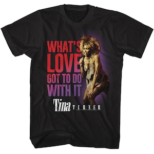 Tina Turner Black Shirt – Officially Licensed “What’s Love Got To Do With It” Graphic Tee for Fans