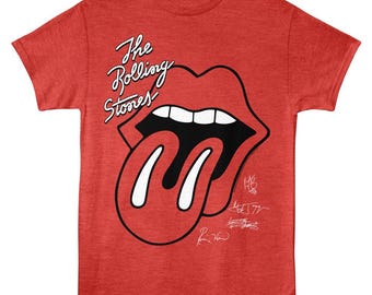 Rolling Stones Classic Stones Red Heather Shirt - Etsy
