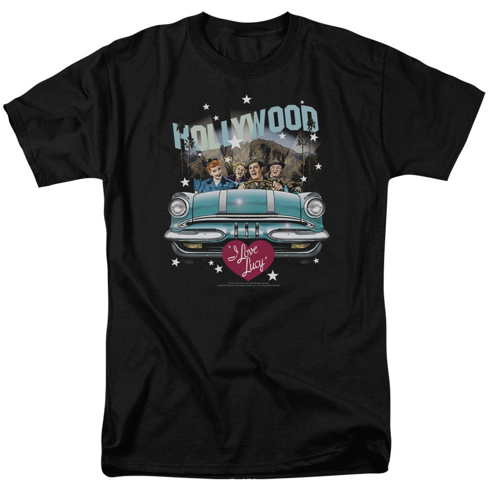 Discover I Love Lucy Hollywood Road Trip Black Shirts