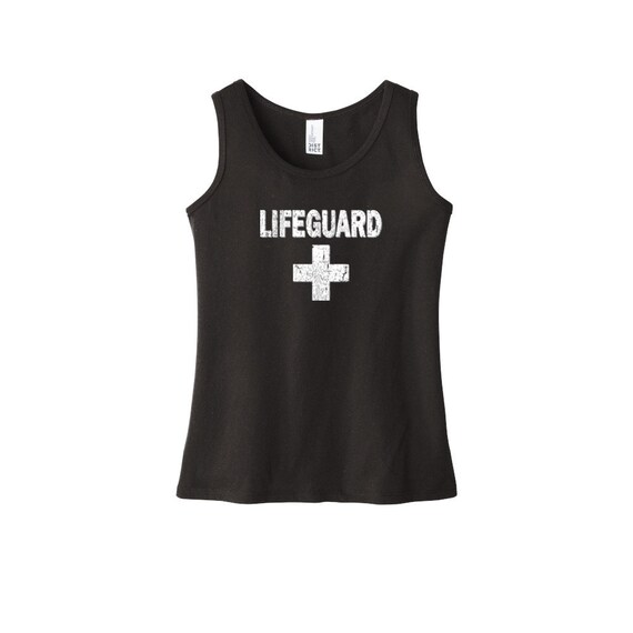 Distressed Lifeguard Girl's Tank Top DISTRESSEDLIFEGUARD-DT6303YG