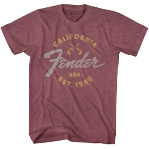Fender Worn Logo Navy Blue Shirts