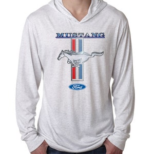 Ford Mustang Stripe Lightweight Hoodie  T-Shirt 13732D1-NL6021