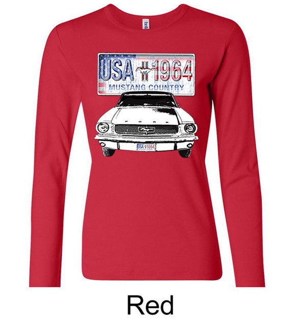 Damen Ford Mustang Shirt USA 1964 Land Langarm T Shirt T Shirt 11000D2 5001 Etsy