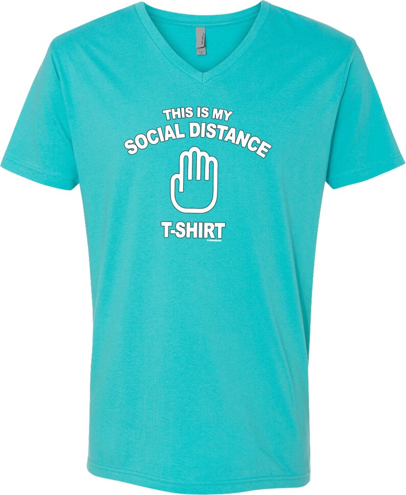 This is My Social Distancing Shirt V-neck T-shirt SDSHIRT-N3200 - Etsy