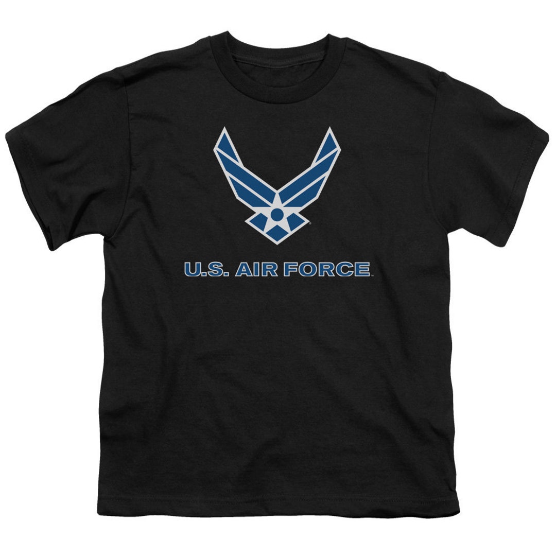 U.S. Air Force Logo Kid's Black T-shirts - Etsy