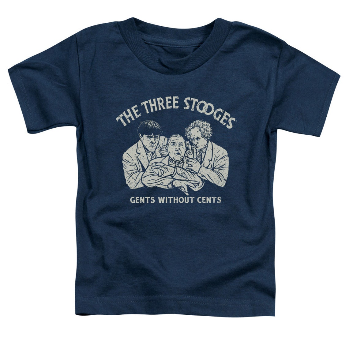 Three Stooges Gents Without Cents Kid's Navy TShirts Etsy