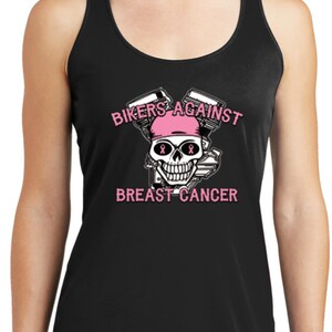 Bikers Against Breast Cancer Ladies Breast Cancer Awareness Dry Wicking Racerback 17858-LST356 image 5