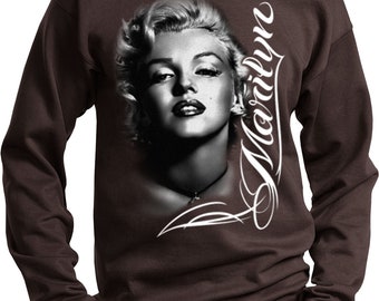Marilyn Monroe Black and White Sweat Shirt 17542D0-PC90 - Etsy